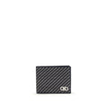 Ferragamo Gray Calf Leather Bos Taurus Wallet