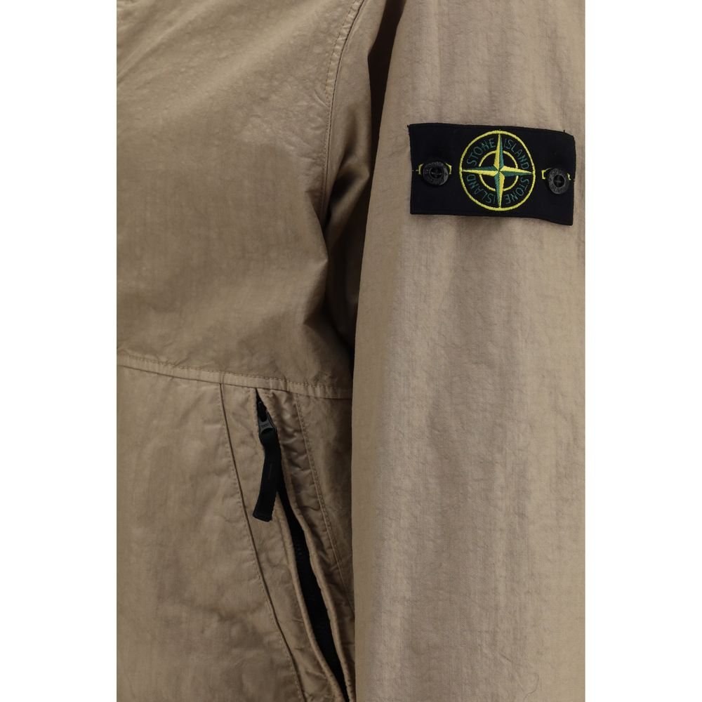 Stone Island Brown Polyamide Shell Jacket