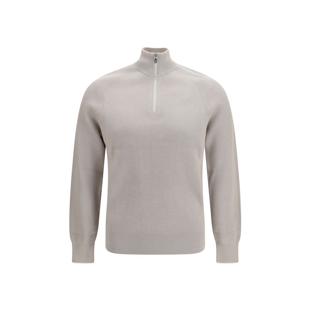 Brunello Cucinelli Beige Cotton Sweatshirt