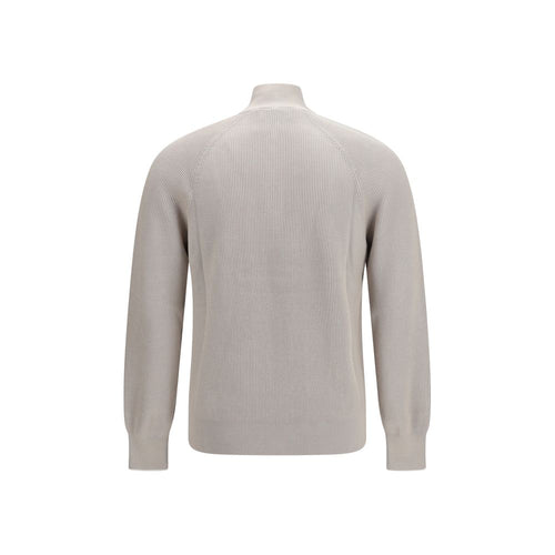 Brunello Cucinelli Beige Cotton Sweatshirt