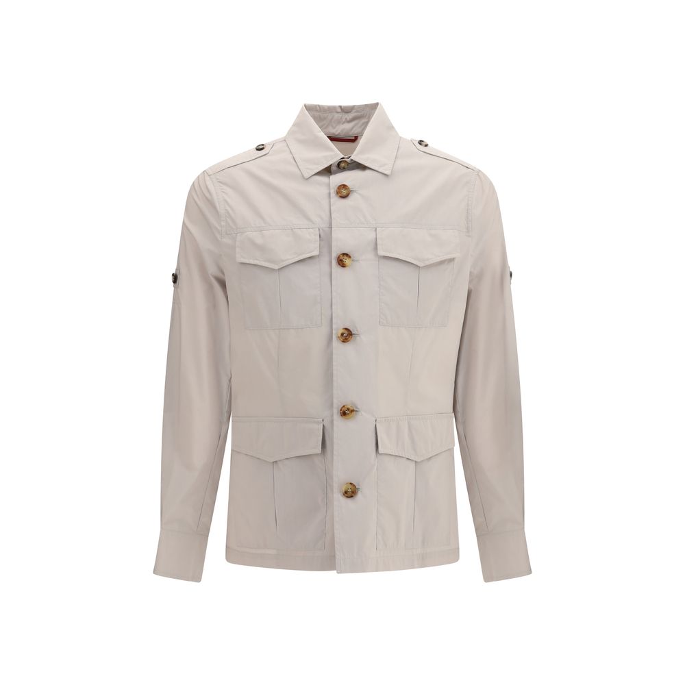 Brunello Cucinelli Beige Cotton Coat